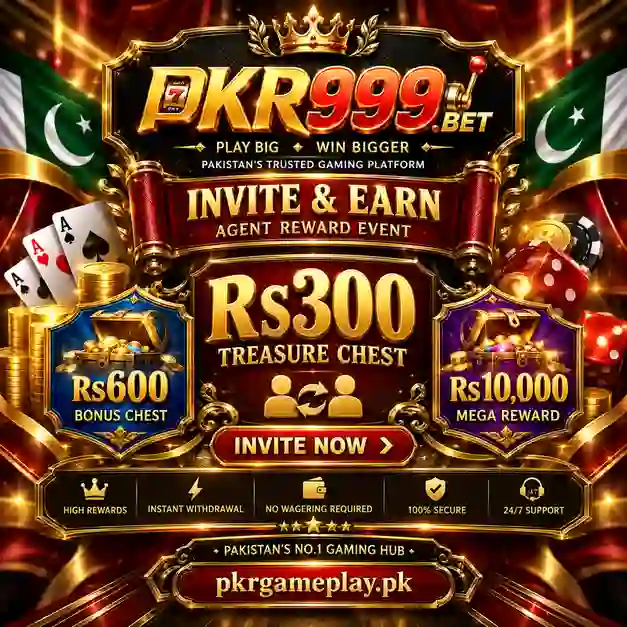 PKR999 BET Invite and Earn agent reward event with Rs300 Rs600 and Rs10000 rewards