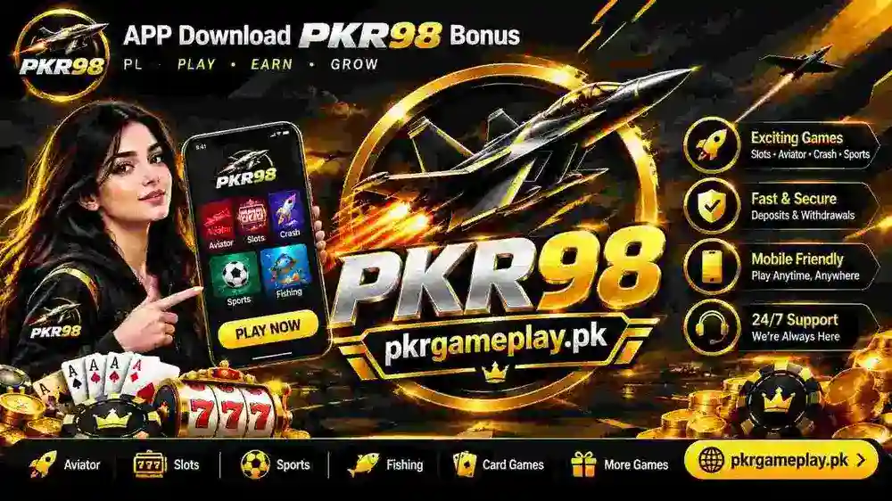 PKR 98 Game Pakistan gaming banner