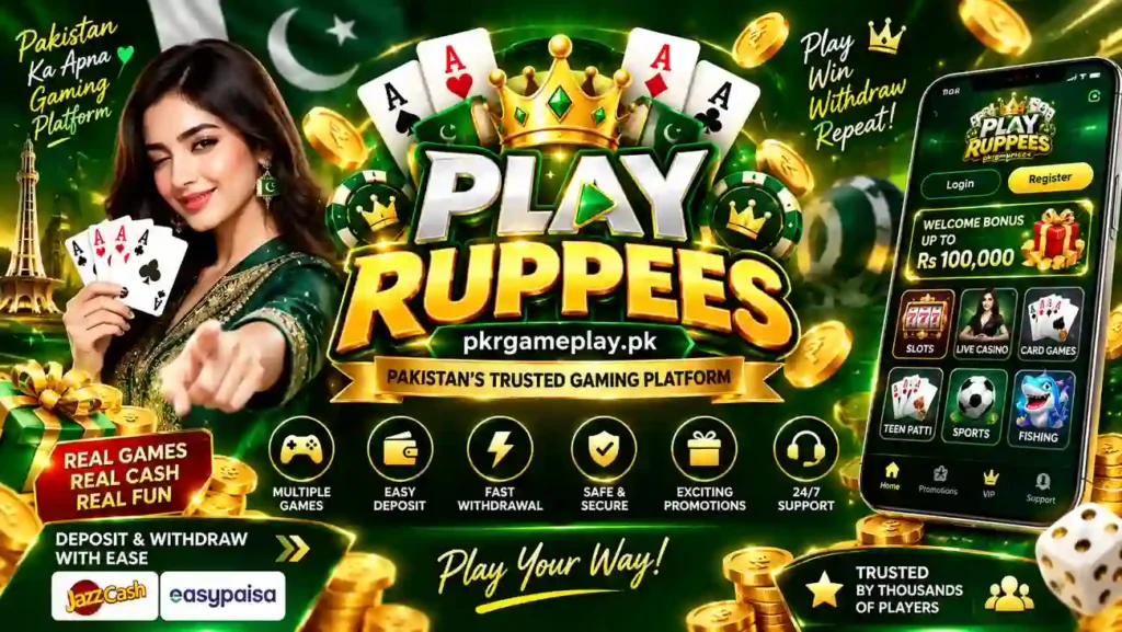 Play Ruppees Game Pakistan promotional banner