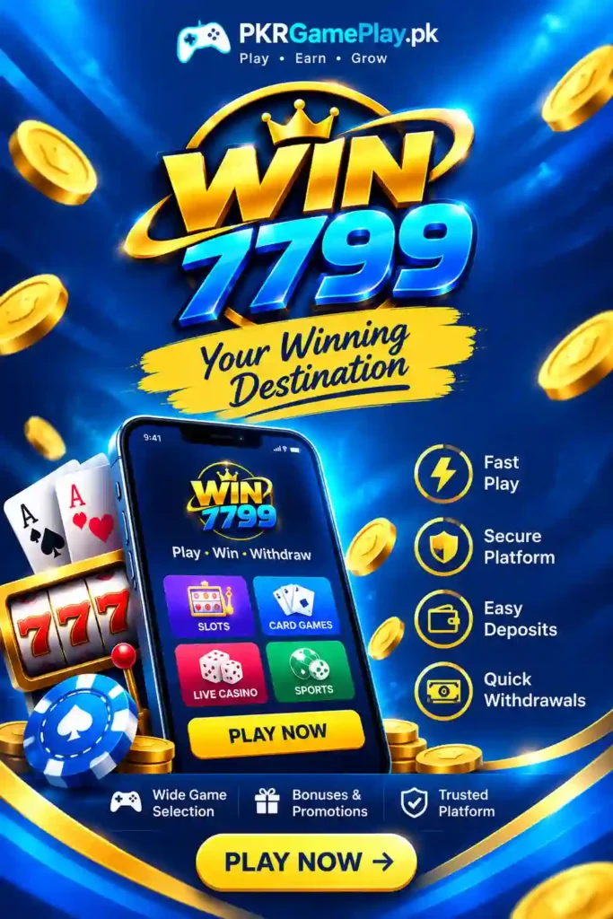 Win 7799 Game Pakistan real money earning gaming banner