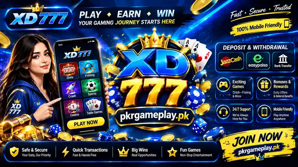 XD 777 Game Pakistan gaming banner